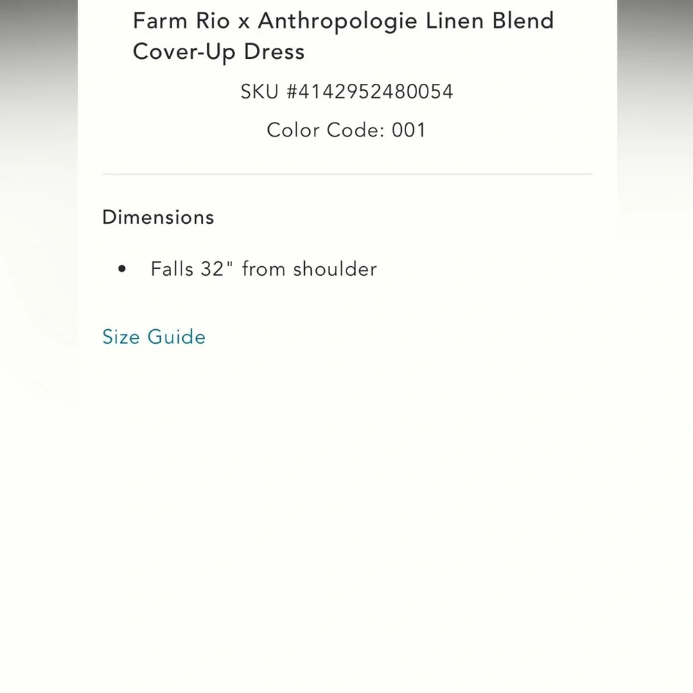 NWT FARM Rio x Anthropologie Linen Blend Cover-Up Embroidered Seashell Dress - Picture 12 of 12